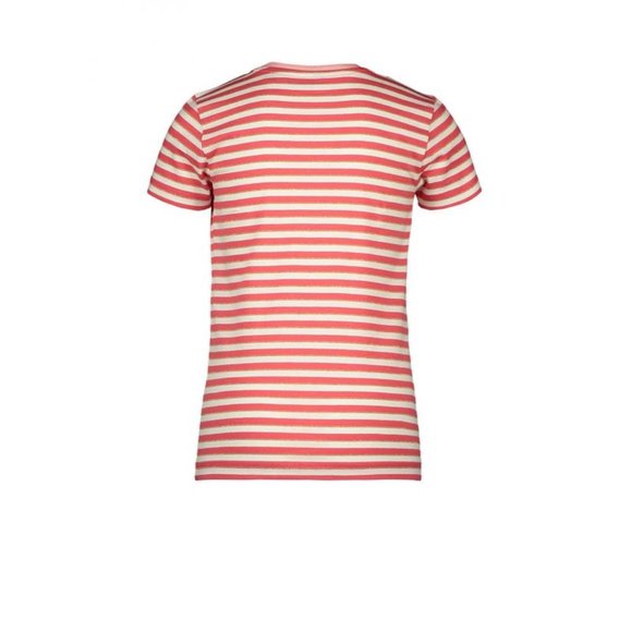 NWT - Moodstreet - Girls Red Striped Graphic T-Shirt - Picture 2 of 2